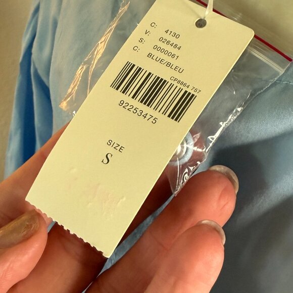 Maeve by Anthropologie Blue Ruffle Mini Dress – Size Small (NWT) - Picture 3 of 6